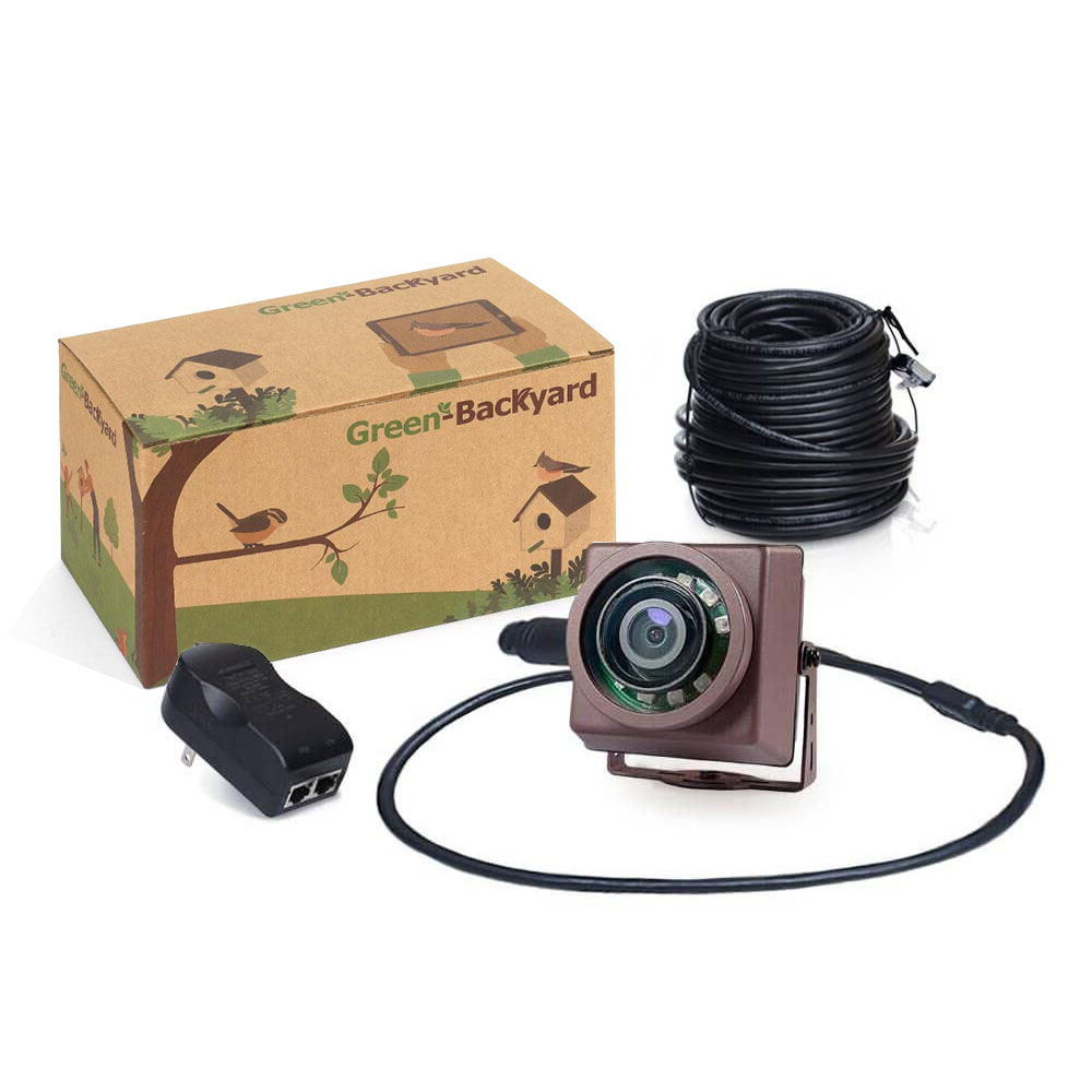 Caméra Nichoir Câble Réseau avec Enregistrement - Green Backyard